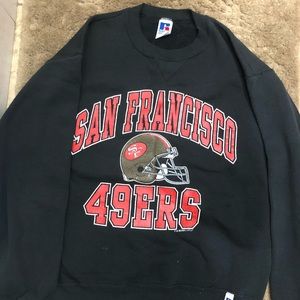 49ers black sweat shirt